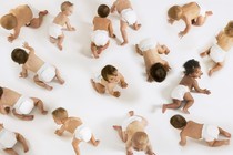 Babies crawling