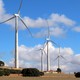 Wind turbines in the Spanish countryside near Higueruela