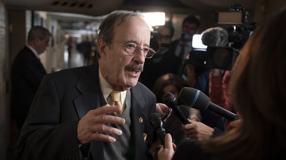 House Democrat Eliot Engel talking to reporters