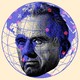 Robert F. Kennedy Jr.'s head inside of a globe