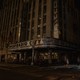 Radio City Music Hall sits dark during the 2019 Manhattan blackout.
