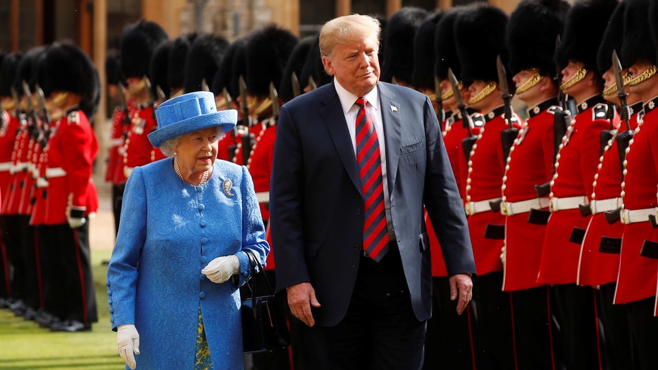 Trump meets Queen Elizabeth II at Windsor Castle in July 2018.