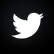 Twitter's logo in black and white