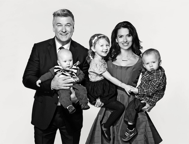 Baldwin with his family