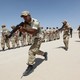 Iraqi Christians volunteers, who have joined Hash’d al Shaabi (Popular Mobilization), allied with Iraqi forces against the ISIS, take part in a training at a military camp in Baghdad in 2015.