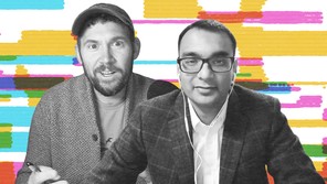 side-by-sdie images of Charlie Warzel and Dr. Ipsit Vahia