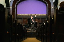 Photo of Tim Keller preaching