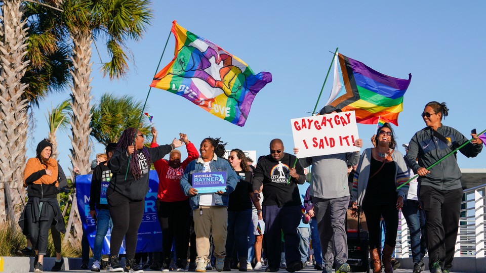 Protest of Florida's "don't say gay" bill