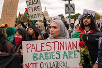 A pro-Palestinian protest in Washington, D.C.