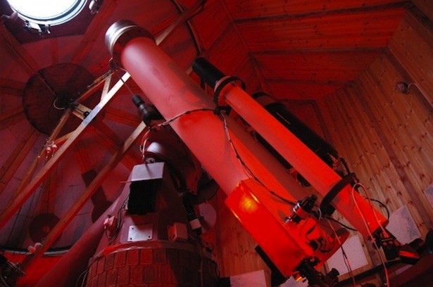 A telescope used to track asteroids at the Spaceguard Centre in the United Kingdom.