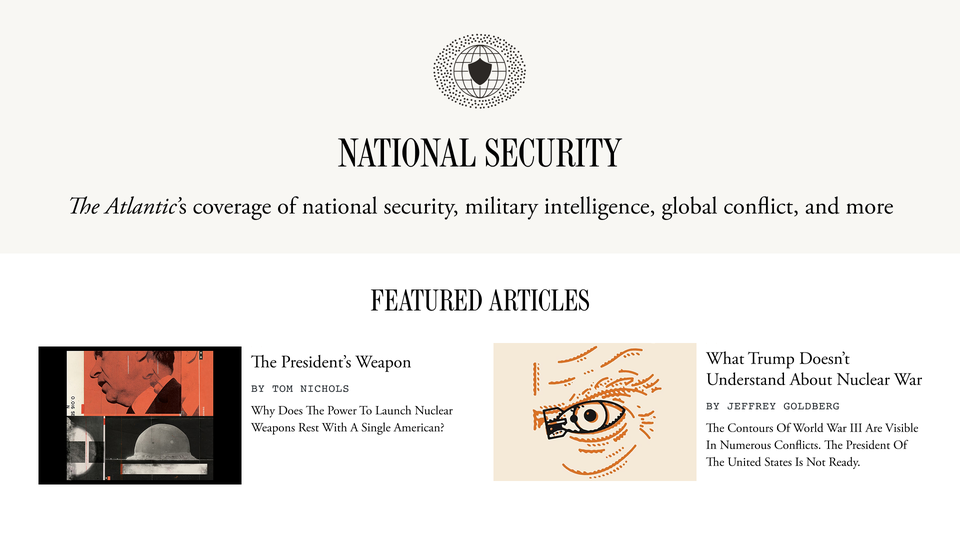 Screen shot from Nat Sec page