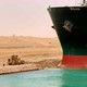 An enormous boat stuck in Egypt's Suez Canal