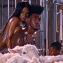 Teyana Taylor, Iman Shumpert, and their baby at the end of the 'Fade' video