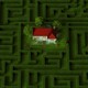 illustration of a house in the middle of a maze