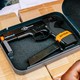 A gun in a lock box