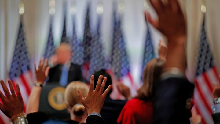 President Trump takes questions during a news conference on the sidelines of the 73rd session of the United Nations General Assembly on September 26, 2018.