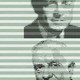 illustration with dot-matrix-printed portraits of Watson Jr. and Sr. on green/white striped dot-matrix printer paper with perforated edge