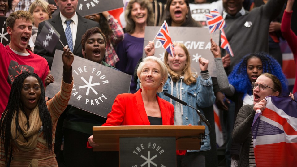 Emma Thompson stars as the iconoclastic politician Vivienne Rook in HBO's 'Years and Years.'