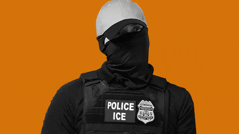 A man wearing sunglasses and a face mask