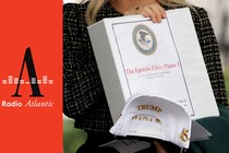 Image showing a binder that reads "The Epstein Files: Phase 1"