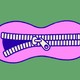 Picture of a zipper over a pair of lips