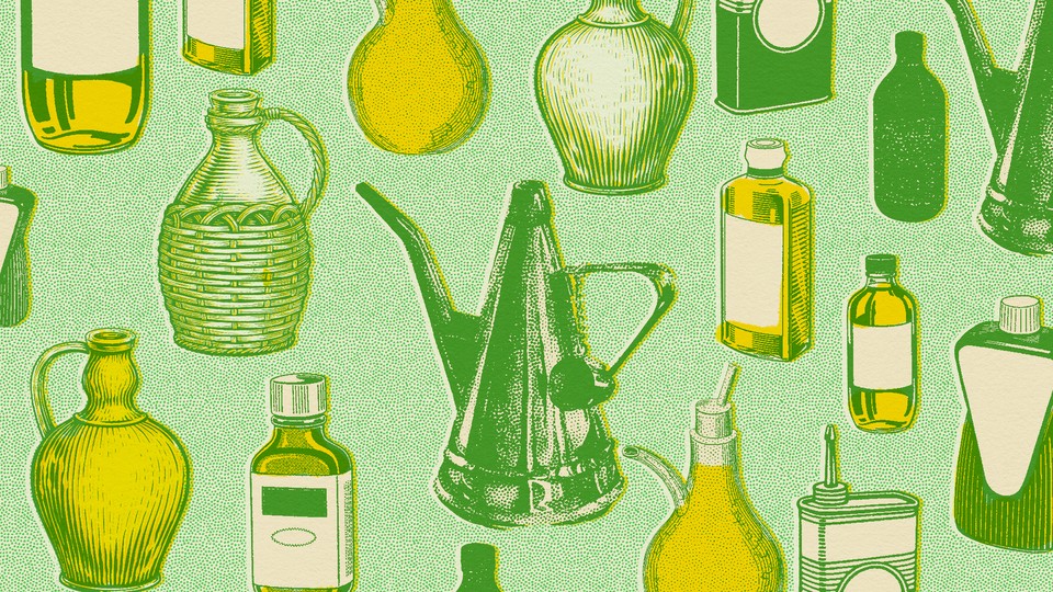 Illustration of various types of oil