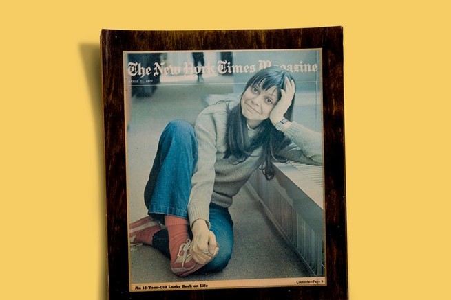 Joyce Maynard on the cover of an old issue of the New York Times Magazine