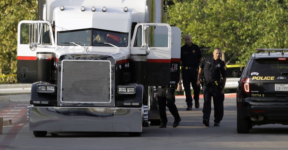 San Antonio Police Find Dozens of Migrants Trapped in a Trailer Truck ...