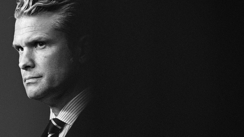 Pete Hegseth black and white