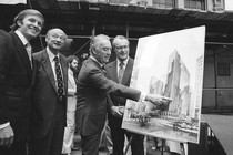 Donald Trump, Ed Koch, Hugh Carey and Robert T. Dormer