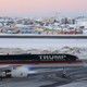 A video image of Trump's plane in Greenland