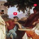 An image of ancient Rome with social-media "Like" images throughout it.