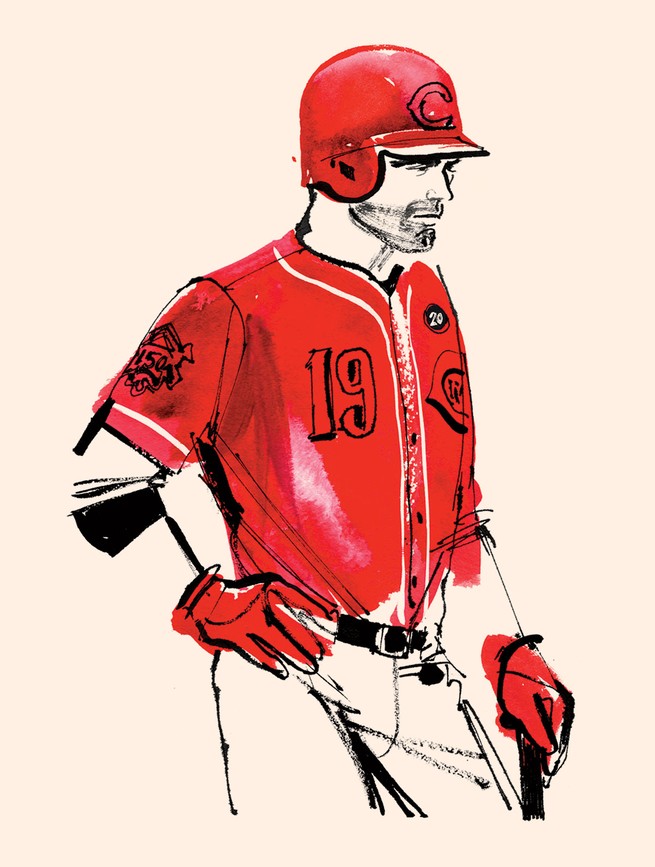 illustration of Joey Votto