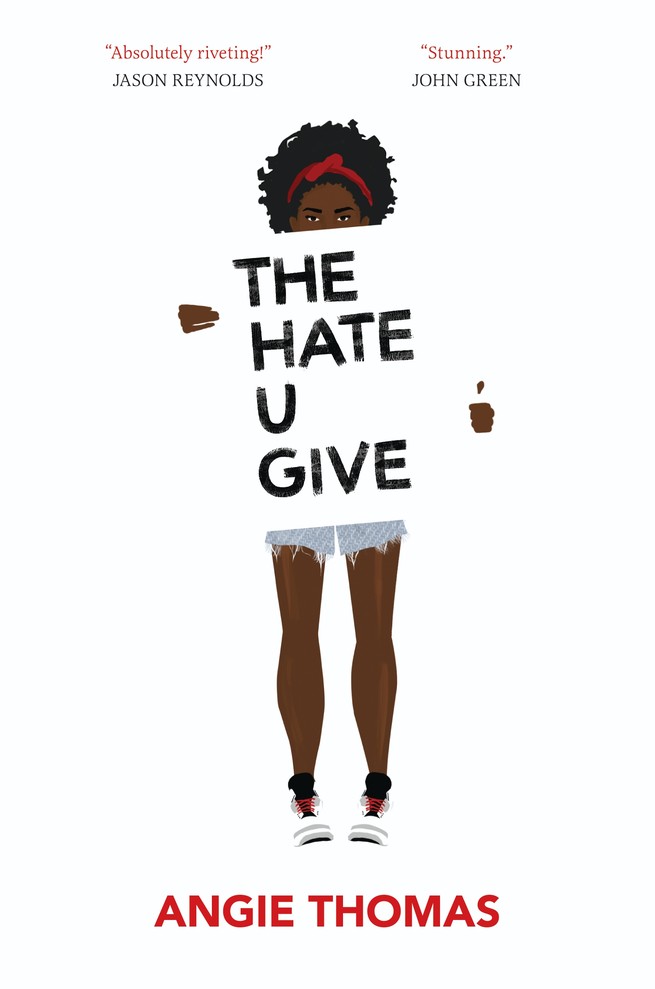 book cover for "The Hate U Give" 