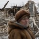 A view of a destroyed house in Kupriyanivka Village, due to the airstrikes carried out by the Russian Army, as citizens try to save the items that remain intact, in Zaporizhzhia, Ukraine on December 07, 2022.