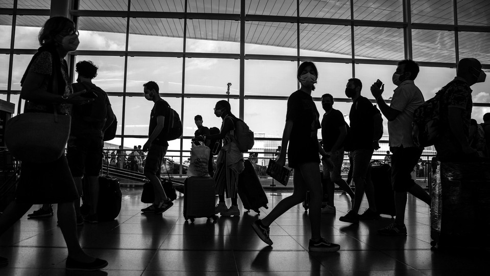 People at an airport