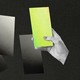 A graphic illustration of a hand holding a green rectangle as it would a cellphone.