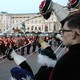 Members of traditional Austrian fraternities hold torches and raise their swords during a commemoration ceremony for the victims of World War II in Vienna in 2012.