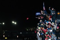 Trump supporters at a rally.