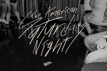 Hand written "The American Saturday Night" title animated over images
