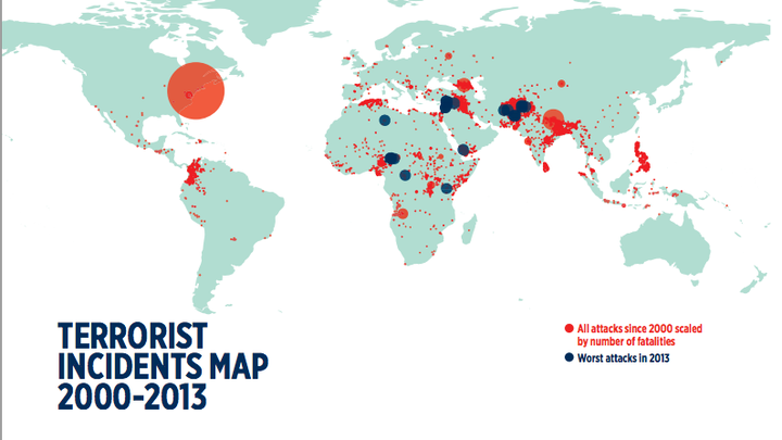 The Geography Of Terrorism The Atlantic Terrorism > global terrorism indicator: