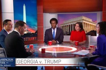 The guests of Washington Week With The Atlantic sat around a round table