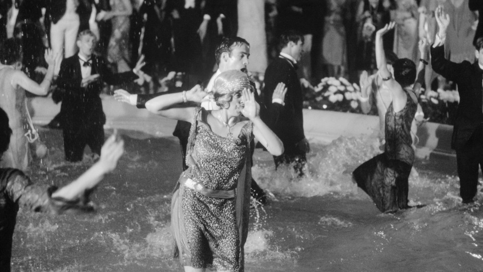 Partygoers do the Charleston in a scene from the 1949 'Great Gatsby' movie.