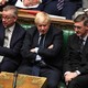 Conservative Party leaders getting the news of their big defeat in yesterday's vote: from left, Michael Gove, Boris Johnson, and Jacob Rees-Mogg. What can Americans learn from the dissident faction that outmaneuvered them?