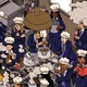 illustration of chefs in a crowded kitchen