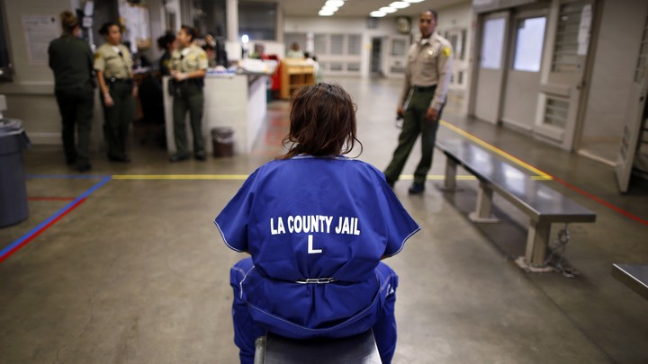 A female inmate at a Los Angelas prison