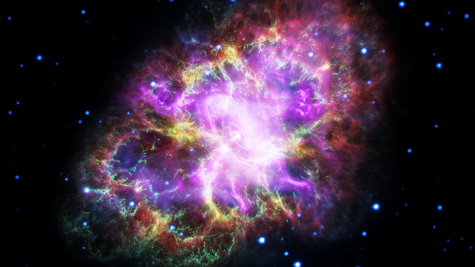 A Hubble Space Telescope image of the Crab Nebula