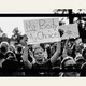 Abortion-rights demonstrators hold signs during a protest outside the U.S. Supreme Court in Washington, D.C., on Tuesday, May 3, 2022.