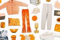 A collage of various personal belongings, such as clothing and books