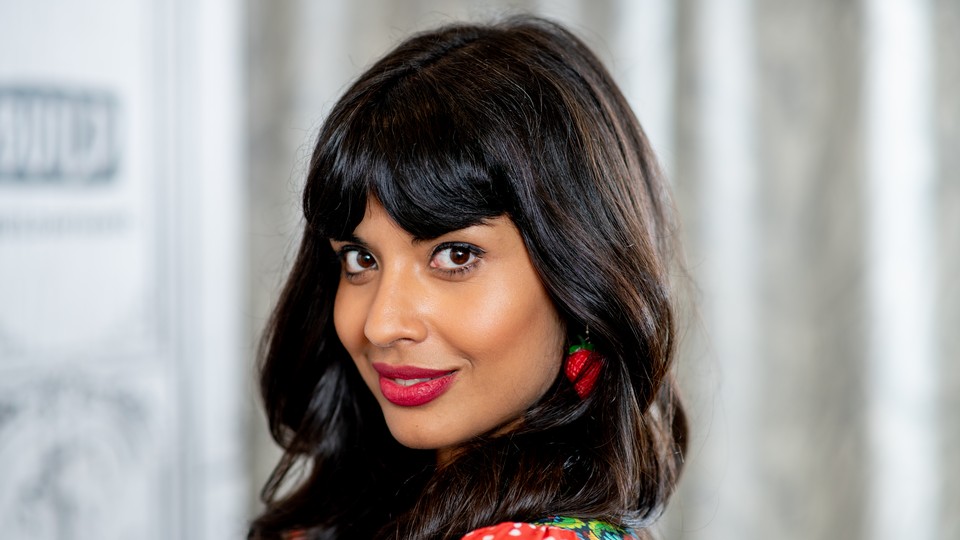 A photo of Jameela Jamil in New York City on October 2